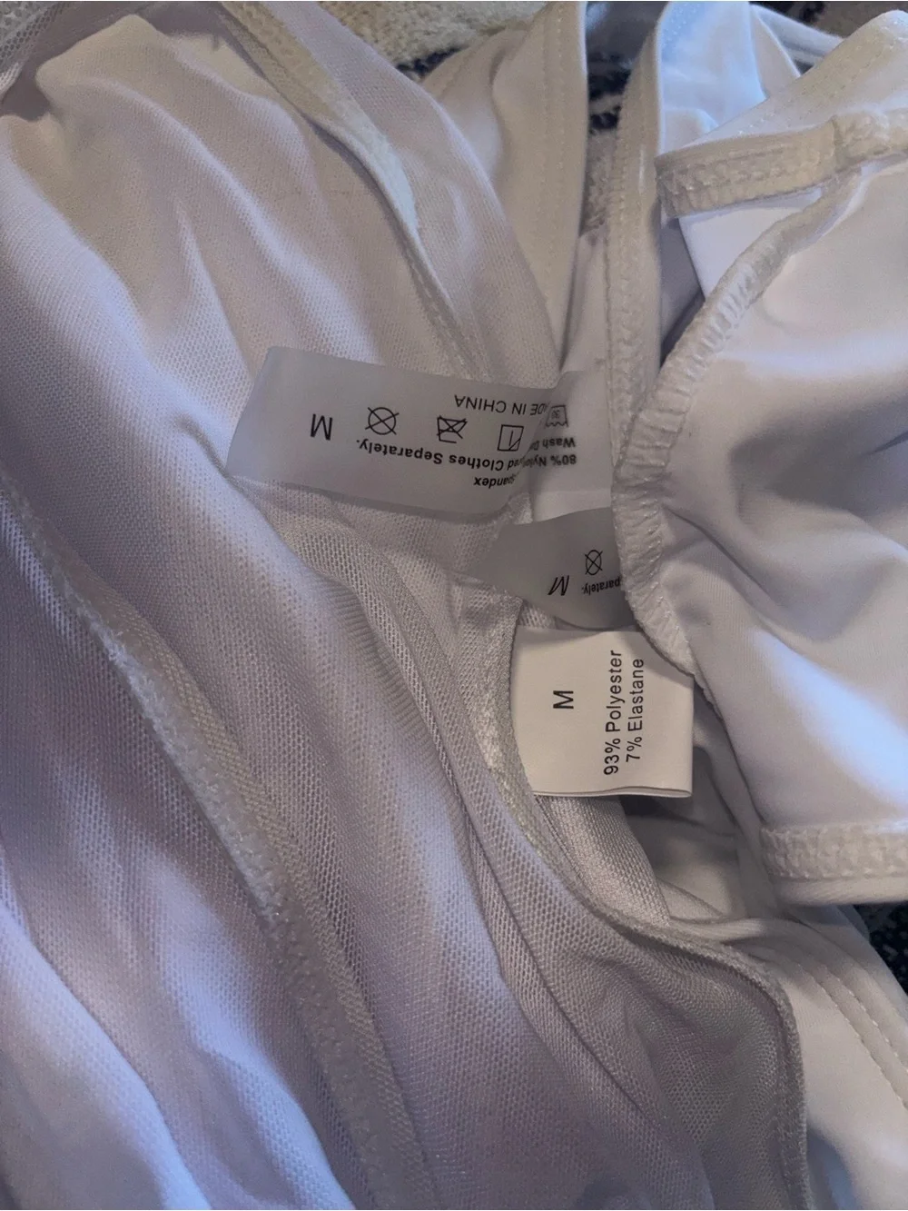 White Halter Bikini Top and Cover-Up Set Medium NWOT